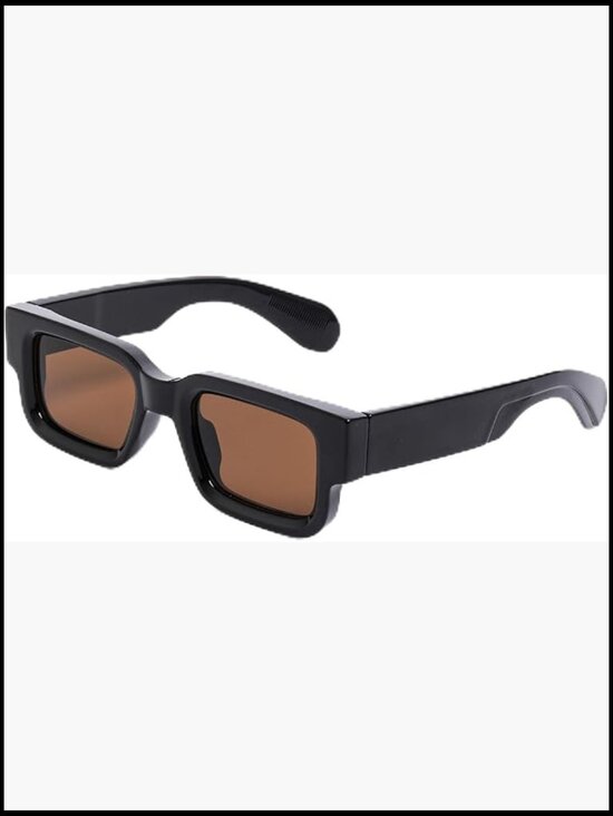 Accessories - Retro Square Sunglasses with Thick Frame, UV Protection, Unisex